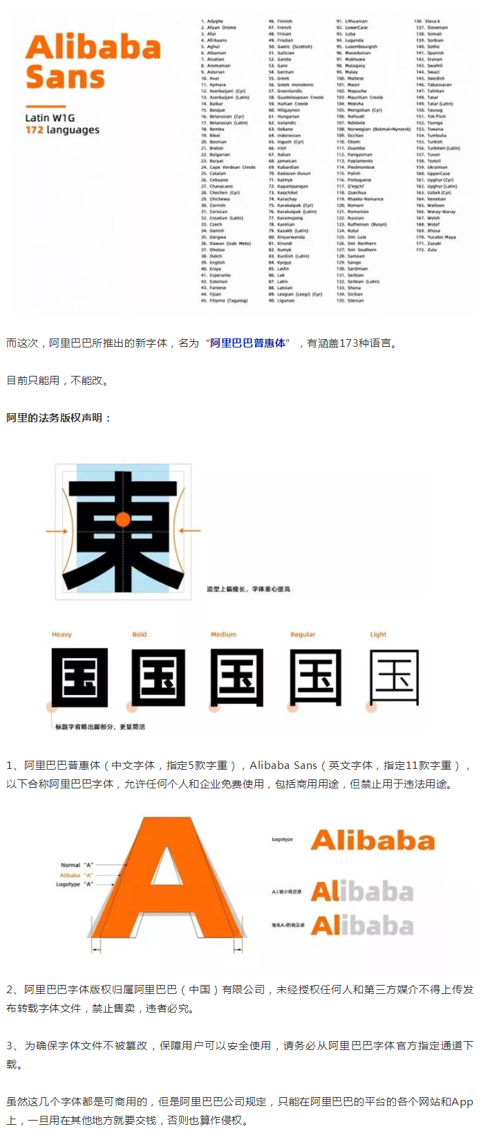 阿里巴巴官方發(fā)布免費(fèi)商用字體，關(guān)于字體版權(quán)，你都知道多少？