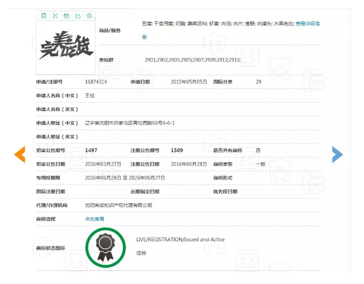 “完美吃貨”不完美，注冊(cè)商標(biāo)被駁回！