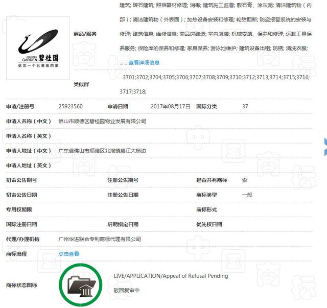 12件全部被駁回！碧桂園經(jīng)典廣告語申請失敗
