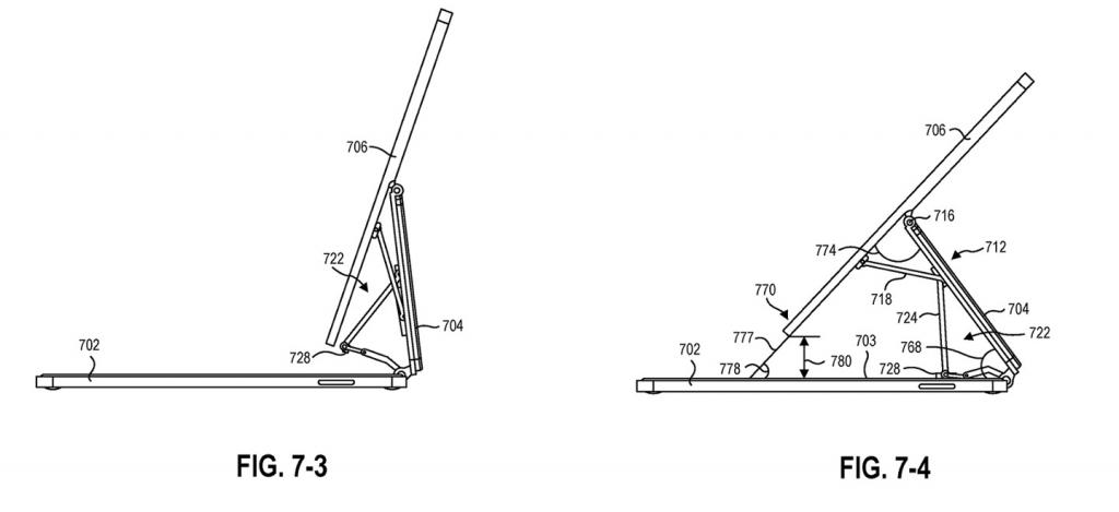 2021年7月28日微軟 Surface 新專利曝光，類似蘋果 iPad 妙控鍵盤設(shè)計