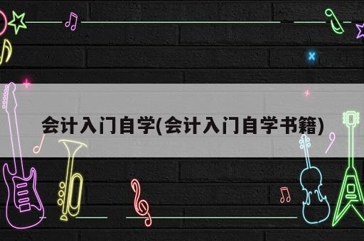 會(huì)計(jì)入門自學(xué)(會(huì)計(jì)入門自學(xué)書籍)